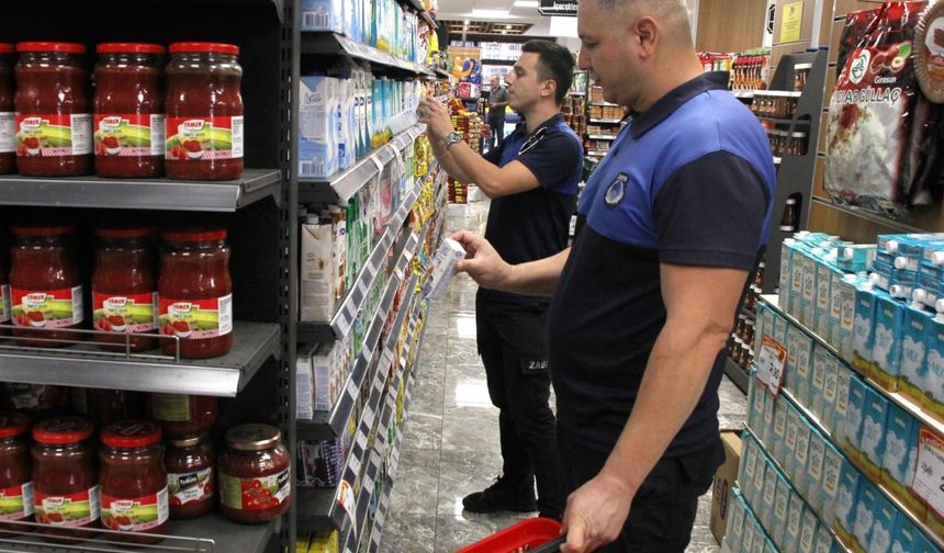 Giresun Belediyesi zabıta ekipleri market denetimlerine hız verdi