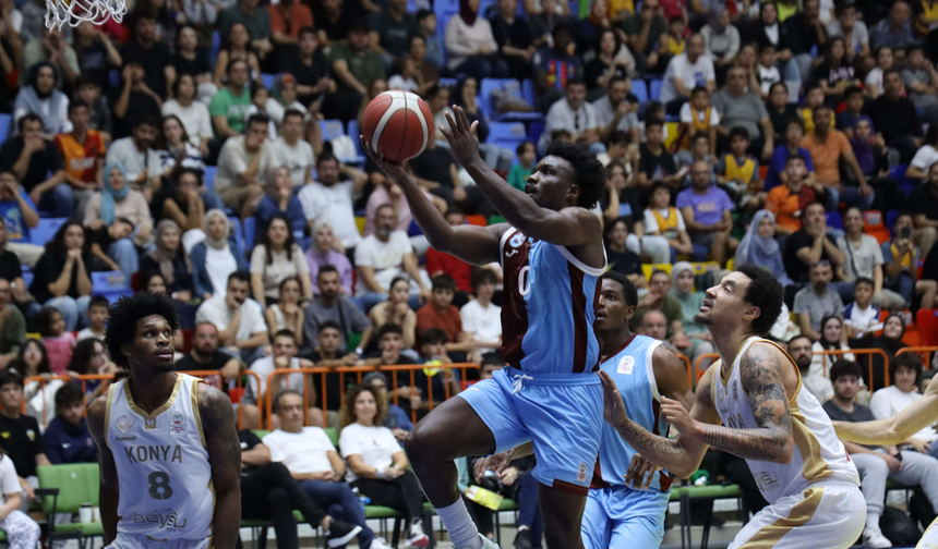 Trabzonspor Basketbol Takımı deplasmandan eli boş döndü: Konya BBSK 84-80 Trabzonspor