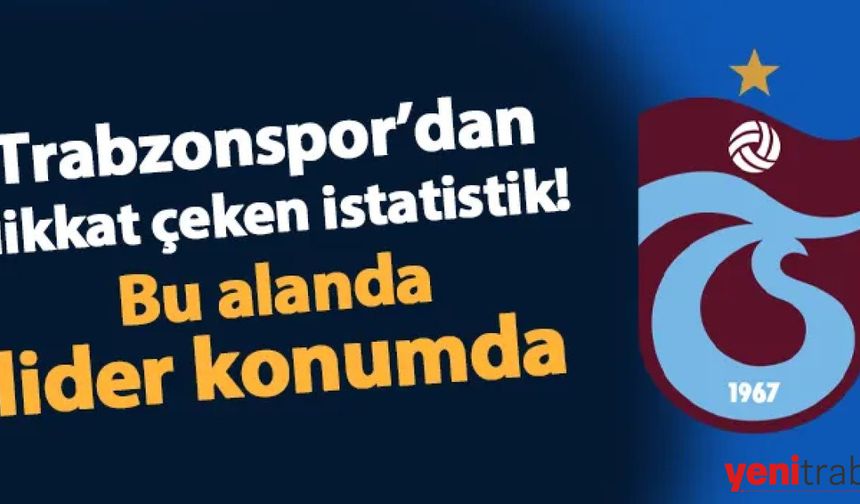 Trabzonspor'dan Dikkat Çeken İstatistik! Süper Lig'de Beraberlikte Lider