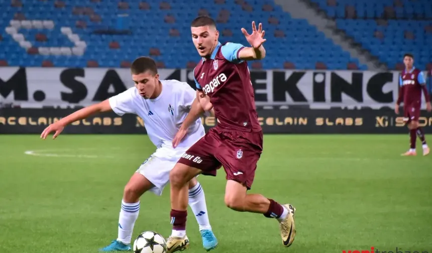 Trabzonspor Gençleri, UEFA Gençlik Ligi’nde Turun Kapısını Araladı! Rövanş İçin Avantaj Sağladılar